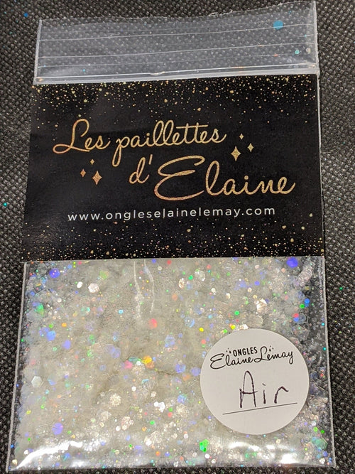 Paillettes Collection L'holographique Air - Ongles Elaine Lemay