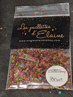 Paillettes Collection L'holographique Brun - Ongles Elaine Lemay