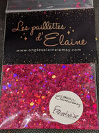 Paillettes Collection L'holographique Framboise - Ongles Elaine Lemay