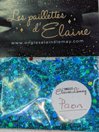 Paillettes Collection L'holographique Paon - Ongles Elaine Lemay