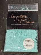 Paillettes Collection Macarons Menthe - Ongles Elaine Lemay