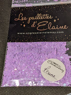 Paillettes Collection Macarons Prune - Ongles Elaine Lemay