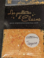 Paillettes Collection Macarons Tangerine - Ongles Elaine Lemay