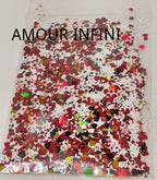 Paillettes Collection St Valentin Amour Infini - Ongles Elaine Lemay