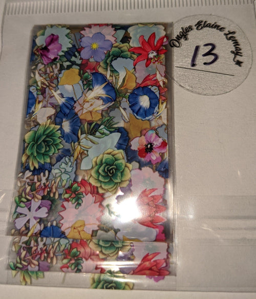 Papier foil 1ere série 13 - Ongles Elaine Lemay