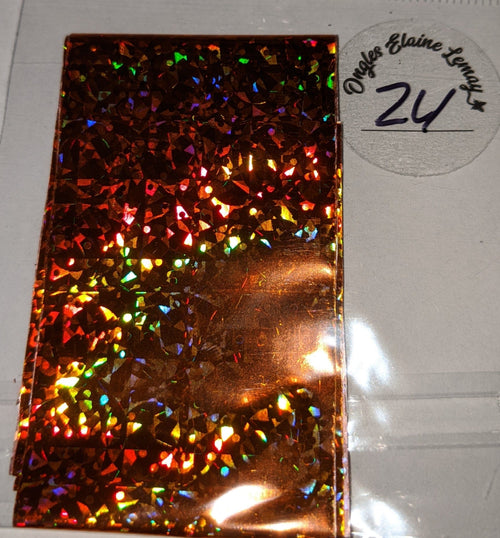 Papier foil 1ere série 24 - Ongles Elaine Lemay