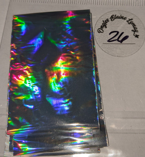 Papier foil 1ere série 26 - Ongles Elaine Lemay