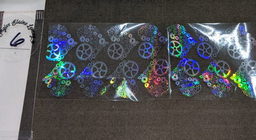 Papier foil 1ere série 6 - Ongles Elaine Lemay