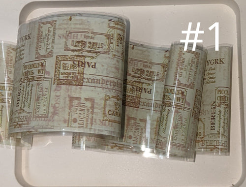 Papier foil 2eme série 1 - Ongles Elaine Lemay