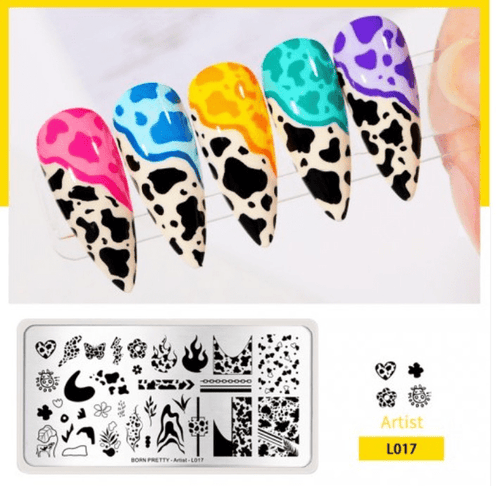 Plaque de stamping Born Pretty Artist L017 - Ongles Elaine Lemay