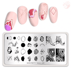 Plaque de stamping Born Pretty Texture L007 - Ongles Elaine Lemay
