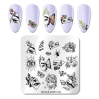 Plaque de stamping petite ND-225 - Ongles Elaine Lemay