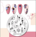 Plaque de stamping petite ND-244 - Ongles Elaine Lemay