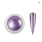 Poudre miroir chrome 9 - Ongles Elaine Lemay