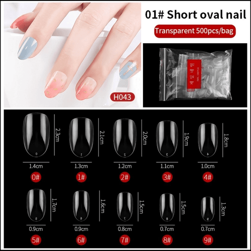 Prothèses pour ongles prêts à coller pqt de 500 (différents modèles) - Ongles Elaine Lemay
