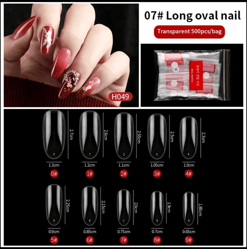 Prothèses pour ongles prêts à coller pqt de 500 (différents modèles) - Ongles Elaine Lemay