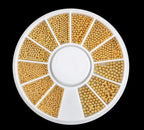 Roulette caviar or - Ongles Elaine Lemay
