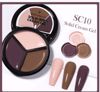 Solid cream gel 3 couleurs 10 - Ongles Elaine Lemay