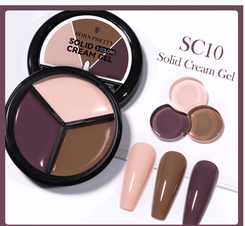 Solid cream gel 3 couleurs 10 - Ongles Elaine Lemay