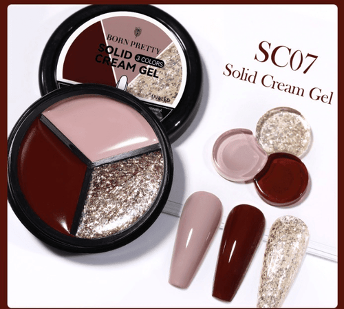 Solid cream gel 3 couleurs 7 - Ongles Elaine Lemay