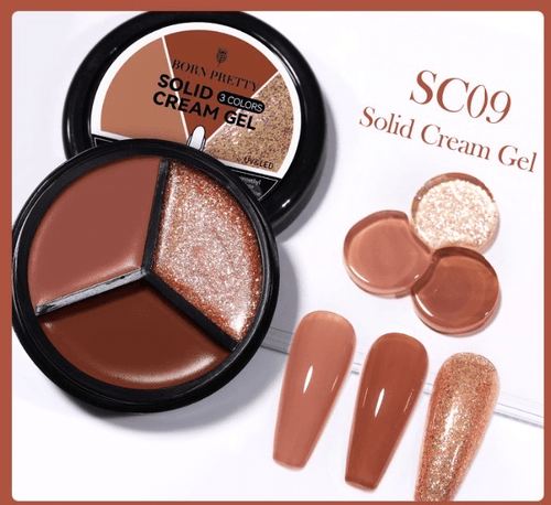Solid cream gel 3 couleurs 9 - Ongles Elaine Lemay