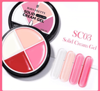 Solid cream gel 4 couleurs 3 - Ongles Elaine Lemay