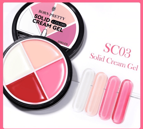 Solid cream gel 4 couleurs 3 - Ongles Elaine Lemay