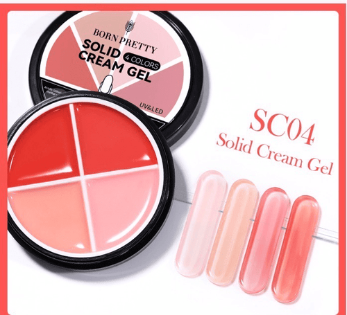 Solid cream gel 4 couleurs 4 - Ongles Elaine Lemay