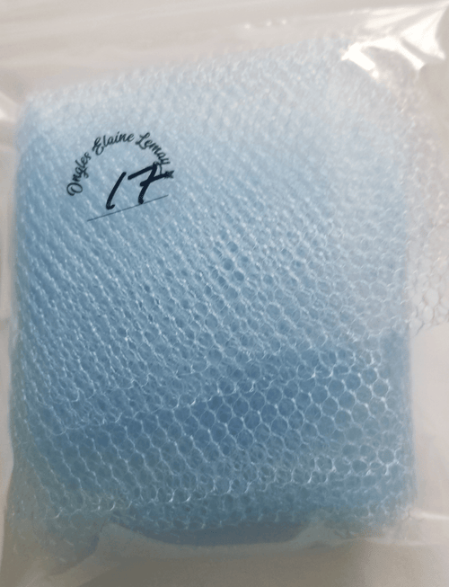 Tulle gros carreaux - Ongles Elaine Lemay