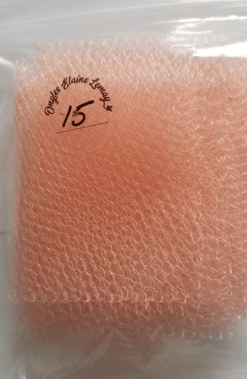 Tulle gros carreaux - Ongles Elaine Lemay