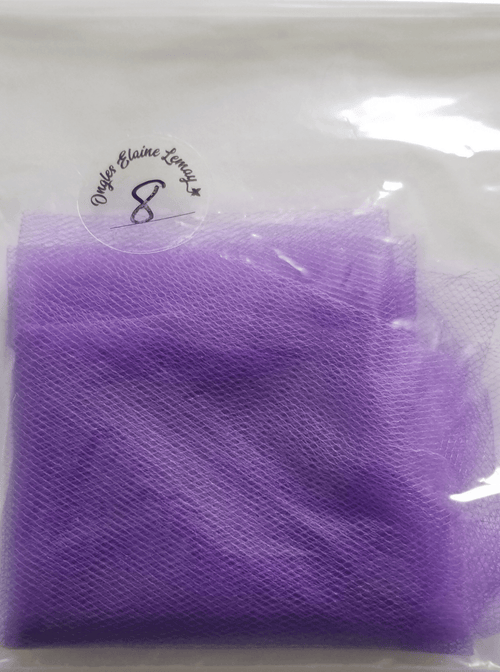 Tulle petit carreaux - Ongles Elaine Lemay