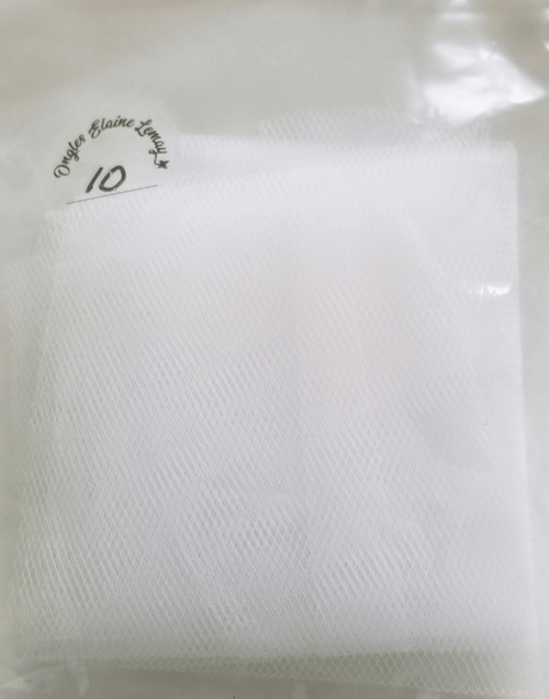 Tulle petit carreaux - Ongles Elaine Lemay