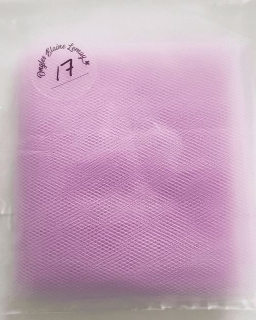 Tulle petit carreaux - Ongles Elaine Lemay