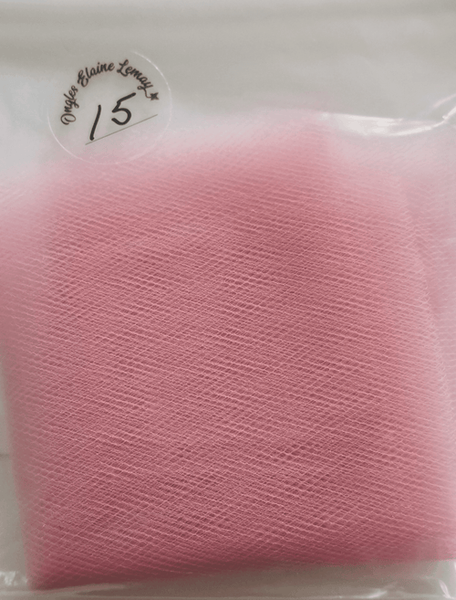Tulle petit carreaux - Ongles Elaine Lemay