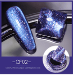 Vernis gel cat eye FLOWING 02 - Ongles Elaine Lemay