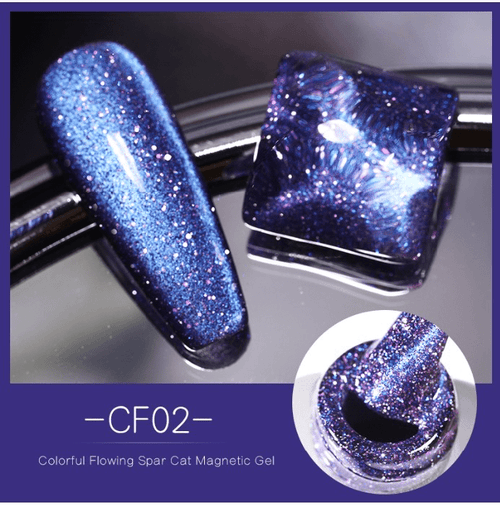 Vernis gel cat eye FLOWING 02 - Ongles Elaine Lemay