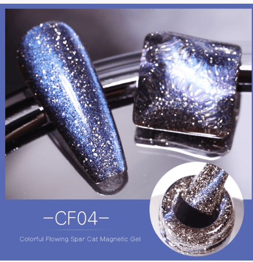 Vernis gel cat eye FLOWING 04 - Ongles Elaine Lemay