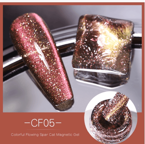 Vernis gel cat eye FLOWING 05 - Ongles Elaine Lemay