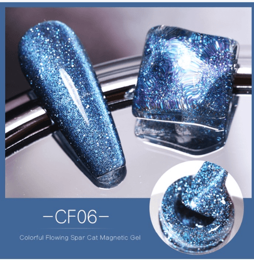 Vernis gel cat eye FLOWING 06 - Ongles Elaine Lemay