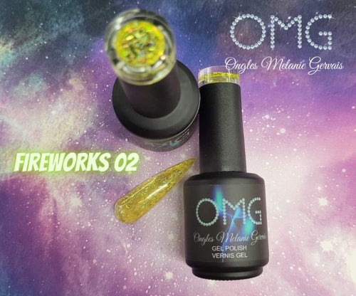 Vernis gel fireworks 2 - Ongles Elaine Lemay