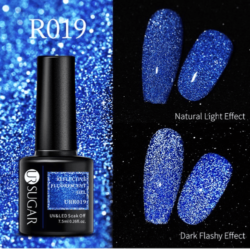 Vernis gel reflective fluorescent URR019 - Ongles Elaine Lemay